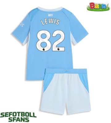 Manchester City Rico Lewis #82 Hemmaställ Barn 2026-27 Kortärmad (+ Korta byxor)